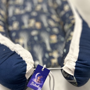 Babafészek kék állatok, Baba - mama, Baba ágynemű, Babafészek, Varrás, MESKA