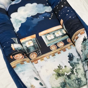 Babafészek vonat - baba - mama - baba ágynemű - babafészek - Meska.hu