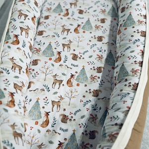 Babafészek erdei állatok, Baba - mama, Baba ágynemű, Babafészek, Varrás, MESKA