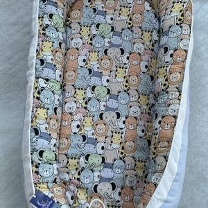 Babafészek színes állatok - baba - mama - baba ágynemű - babafészek - Meska.hu