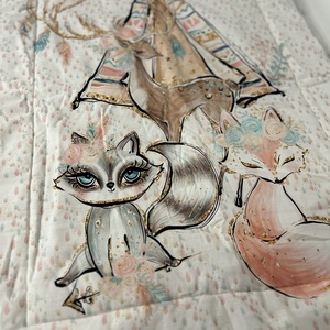 Vastag prémium takaró indián állatok, Baba - mama, Baba ágynemű, Babatakaró, gyerek pléd, Varrás, MESKA