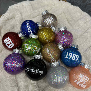 Taylor Swift - 12 darabos gömb szett - karácsony - karácsonyi lakásdekoráció - karácsonyfadíszek - Meska.hu