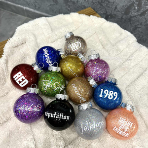 Taylor Swift - 12 darabos gömb szett - karácsony - karácsonyi lakásdekoráció - karácsonyfadíszek - Meska.hu