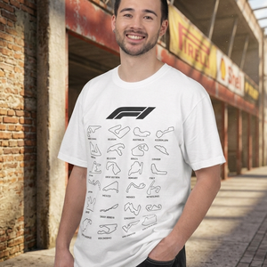 F1 Grand Prix World Tour Póló � Az összes ikonikus vonalvezetés egy helyen - Meska.hu