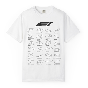 F1 Grand Prix World Tour Póló � Az összes ikonikus vonalvezetés egy helyen - ruha & divat - férfi ruha - póló - Meska.hu