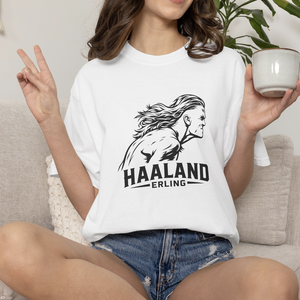 Erling Haaland vicces póló - ruha & divat - férfi ruha - póló - Meska.hu