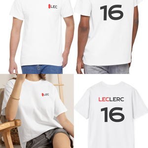 F1 Ferrari póló � Hamilton 44 - Leclerc 16 - ruha & divat - férfi ruha - póló - Meska.hu