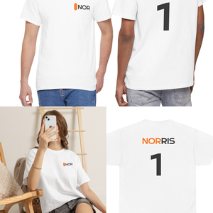 F1 McLaren póló � Norris 1 - Piastri 80 - ruha & divat - férfi ruha - póló - Meska.hu