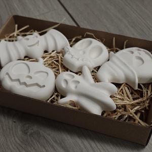 DIY BOX festhető figurk Halloween, DIY (Csináld magad), Egységcsomag, Festett tárgyak, Gipszöntés, MESKA