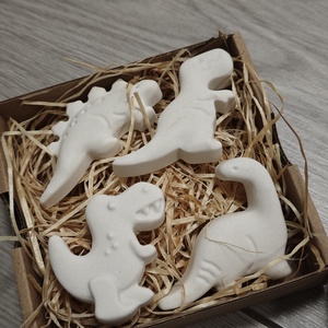 DIY BOX festhető figurk Dínó, DIY (Csináld magad), Egységcsomag, Festett tárgyak, Gipszöntés, MESKA