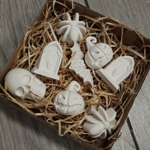 DIY BOX festhető figurk Halloween mini, DIY (Csináld magad), Egységcsomag, Festett tárgyak, Gipszöntés, MESKA