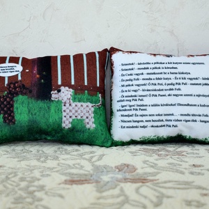 Mini mesepárna  Gyöngykutyusok és a gyöngypókok - otthon & életmód - lakástextil - párna & párnahuzat - Meska.hu