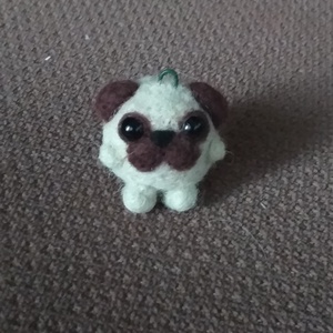 Mini mopsz kulcstartó - Meska.hu