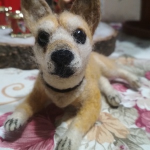 Tűnemezelt, nemez shiba inu kutyus, Játék & Sport, Plüssállat & Játékfigura, Kutya, Nemezelés, MESKA