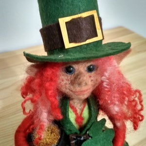 Tűnemezelt, nemez  ír Leprechaun lány, Játék & Sport, Plüssállat & Játékfigura, Más figura, Nemezelés, MESKA
