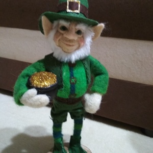 Tűnemezelt, nemez  ír Leprechaun - játék & sport - plüssállat & játékfigura - más figura - Meska.hu