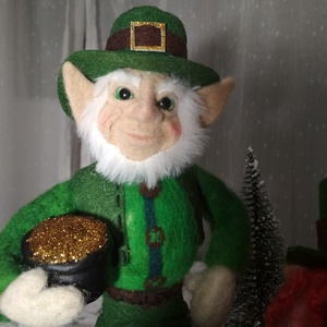 Tűnemezelt, nemez  ír Leprechaun - játék & sport - plüssállat & játékfigura - más figura - Meska.hu