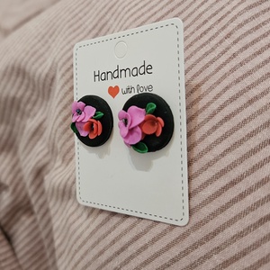 Dia de Muertos hangulatú fülbevaló - ékszer - fülbevaló - pötty fülbevaló - Meska.hu