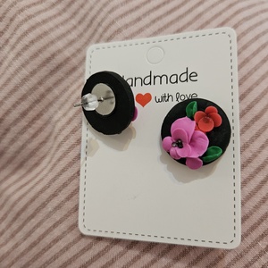 Dia de Muertos hangulatú fülbevaló - ékszer - fülbevaló - pötty fülbevaló - Meska.hu