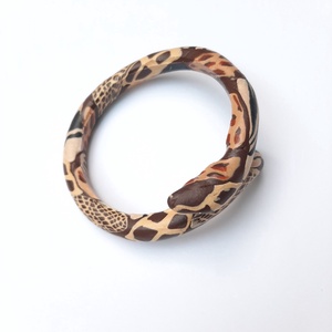 Állatbőr mintás millefiori karperec - ékszer - karkötő - karperec - Meska.hu
