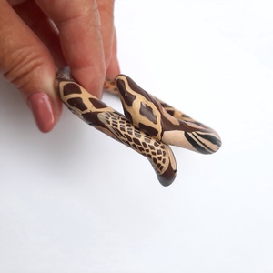 Állatbőr mintás millefiori karperec - ékszer - karkötő - karperec - Meska.hu