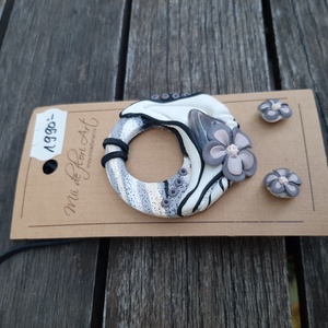 Féldrágaköves ékszergarnitúra: medál és fülbevaló - ékszer - ékszerszett - Meska.hu