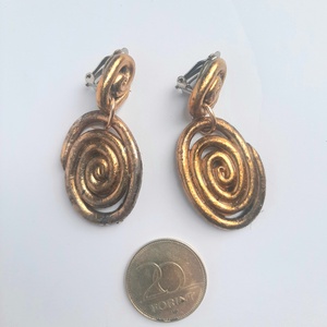  Arany spirál lógós klipsz - Meska.hu