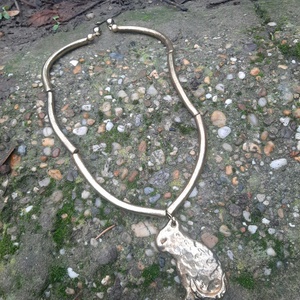 Arany cica nyaklánc - ékszer - nyaklánc - statement nyaklánc - Meska.hu