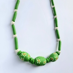 Millefiori margaréta mintás nyaklánc - esküvő - ékszer - nyaklánc - Meska.hu