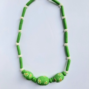 Millefiori margaréta mintás nyaklánc - esküvő - ékszer - nyaklánc - Meska.hu