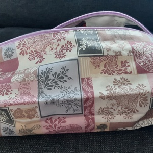 Cipőhordozó zsák, rózsaszín textil - zero waste, Táska & Tok, Mosó & cipő zsák, Varrás, MESKA