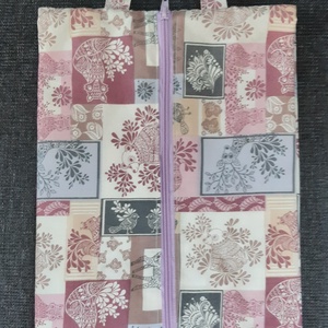 Cipőhordozó zsák, rózsaszín textil - zero waste - táska & tok - mosó & cipő zsák - Meska.hu