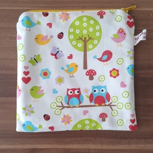 Uzsonnás tasak, baglyos - zero waste - táska & tok - uzsonna- & ebéd tartó - szendvics csomagoló - Meska.hu