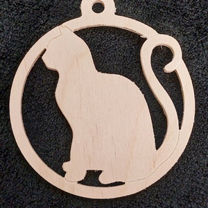 Cicás karácsonyi dekor, Karácsony, Karácsonyi lakásdekoráció, Karácsonyfadíszek, Famegmunkálás, MESKA