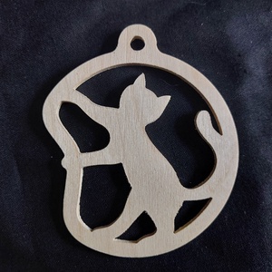 Cicás karácsonyi dekor, Karácsony, Karácsonyi lakásdekoráció, Karácsonyfadíszek, Famegmunkálás, MESKA