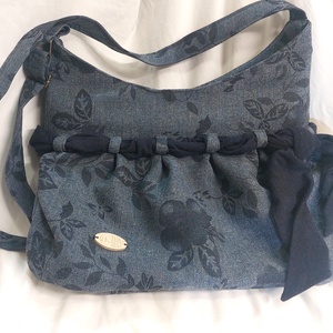 kék masnis táska - táska & tok - kézitáska & válltáska - válltáska - Meska.hu