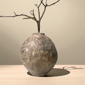 Tamane - A gömb gyökere - wabi-sabi, otthon, egyedi, papírbeton, minimalista, dekoráció, váza - otthon & életmód - dekoráció - virágdísz és tartó - váza - Meska.hu