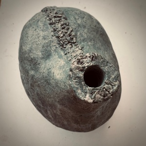Aomori  Zöld Őrző  wabi-sabi, otthon, egyedi, papírbeton, minimalista, dekoráció, váza - otthon & életmód - dekoráció - virágdísz és tartó - váza - Meska.hu