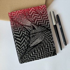 Fekete róka füzettartó, füzetborító, traveller's notebook, A/5, keménytáblás, Oscha Zorro - Meska.hu