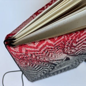 Fekete róka füzettartó, füzetborító, traveller's notebook, A/5, keménytáblás, Oscha Zorro - otthon & életmód - papír, írószer - könyv- és füzetborító - Meska.hu