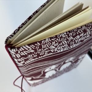 Lundacsalád textilborítós füzettartó, füzetborító, traveller's notebook, A/5, keménytáblás - otthon & életmód - papír, írószer - könyv- és füzetborító - Meska.hu
