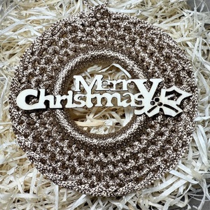 Horgolt karácsonyi dísz  - karácsony - karácsonyi lakásdekoráció - karácsonyfadíszek - Meska.hu