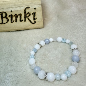 Ásvány karkötő - Kék - Meska.hu