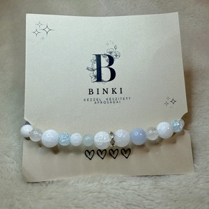 Ásvány karkötő - Kék - ékszer - karkötő - ásványkarkötő - Meska.hu