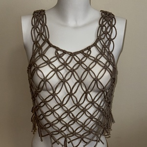 Makramé top - Moonlace/Holdcsipke, Ruha & Divat, Női ruha, Póló, felső, Csomózás, MESKA