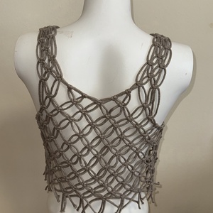 Makramé top - Moonlace/Holdcsipke - ruha & divat - női ruha - póló, felső - Meska.hu