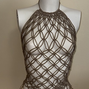 Makramé felső - Fairy Weave, Ruha & Divat, Női ruha, Póló, felső, Csomózás, MESKA