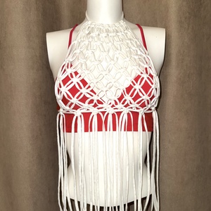 Makramé top - Sun kiss, Ruha & Divat, Női ruha, Póló, felső, Csomózás, MESKA