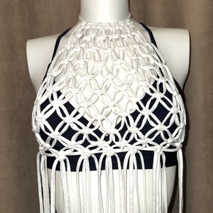 Makramé top - Sun kiss - ruha & divat - női ruha - póló, felső - Meska.hu