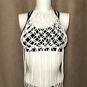 Makramé top - Sun kiss - ruha & divat - női ruha - póló, felső - Meska.hu